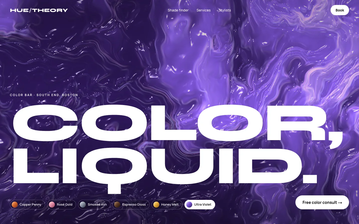 The shade finder, from the Hue Theory Color Bar concept