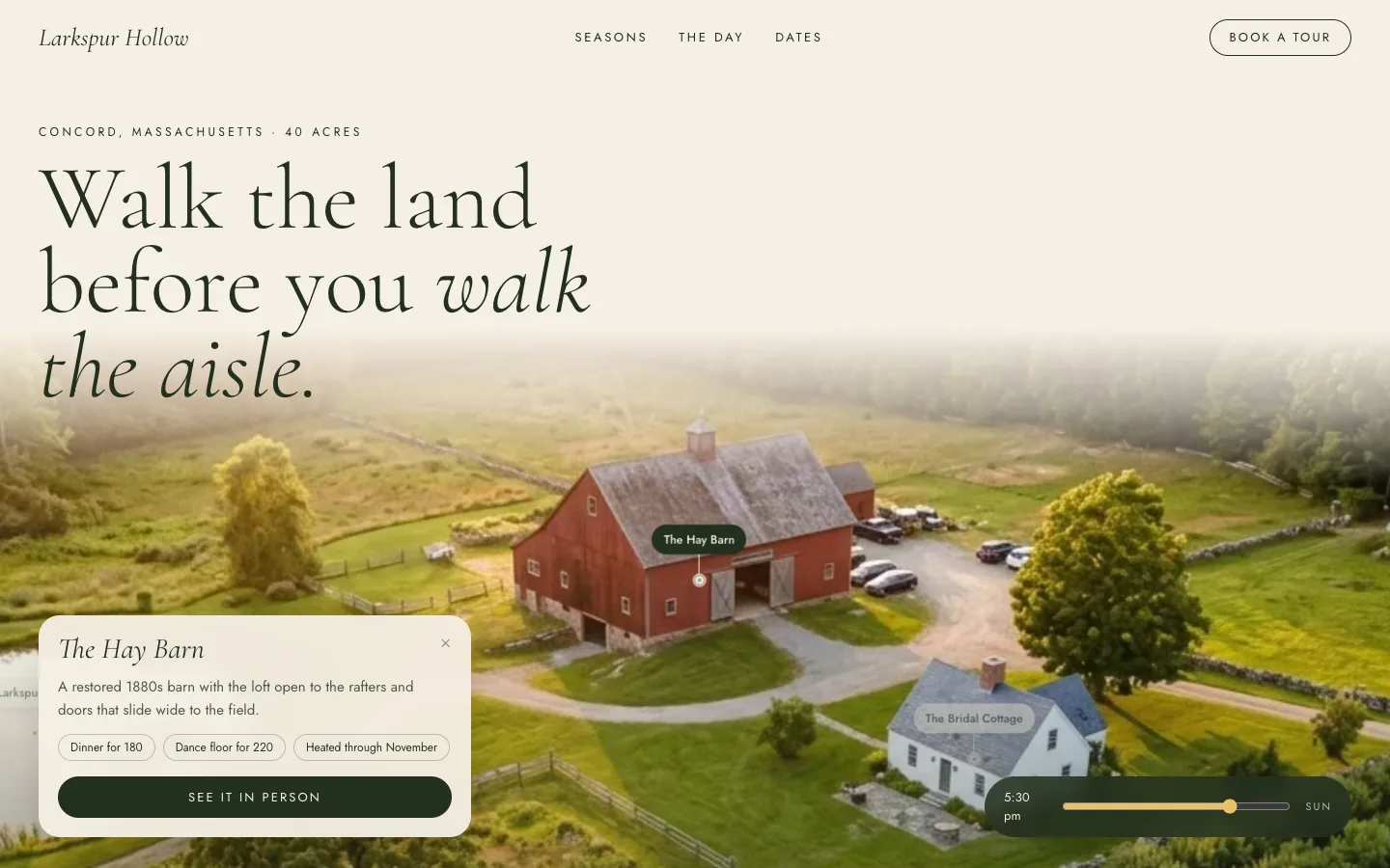 The living map, from the Larkspur Hollow Farm concept