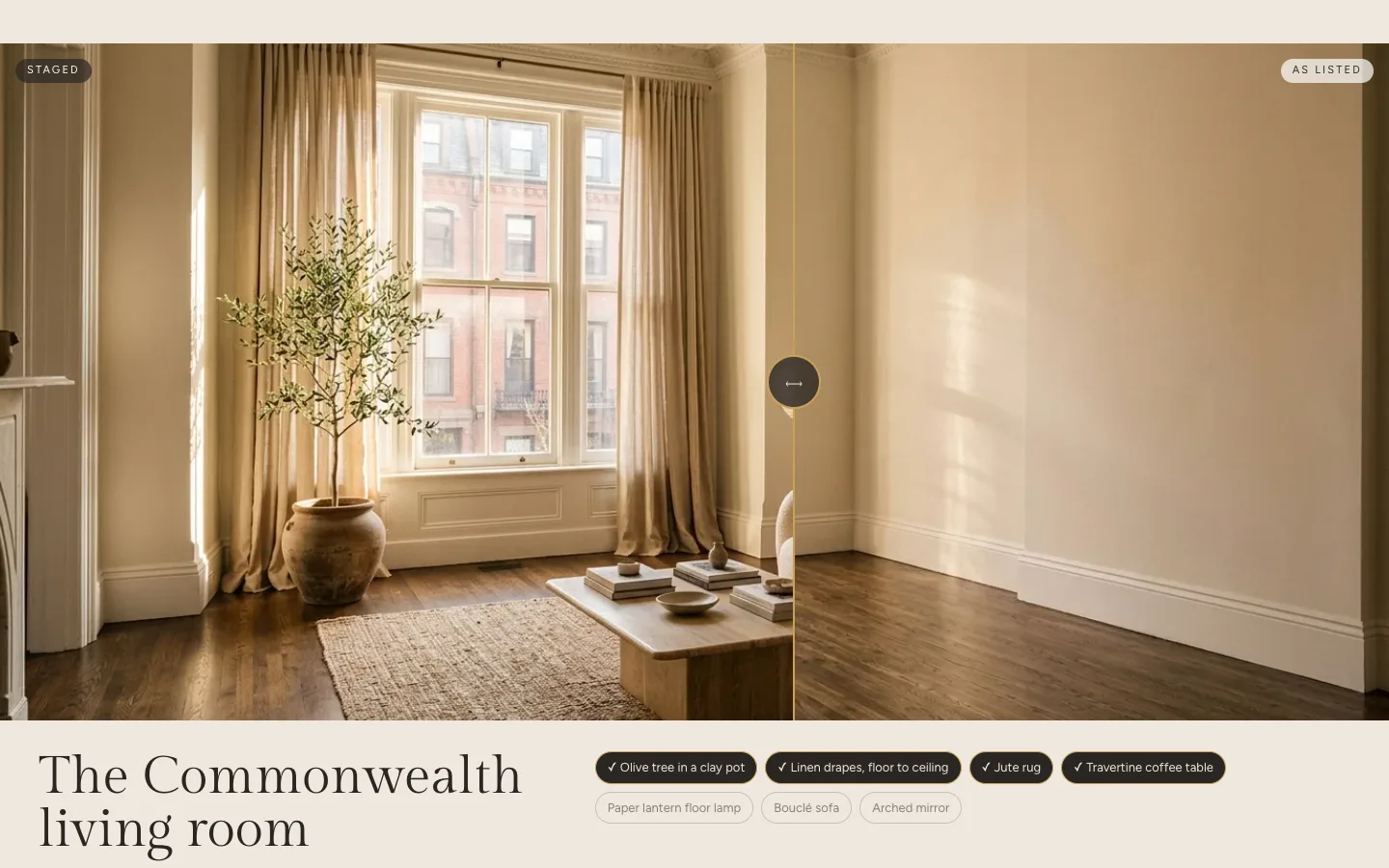 The room slider, from the Linen & Lintel Interiors concept